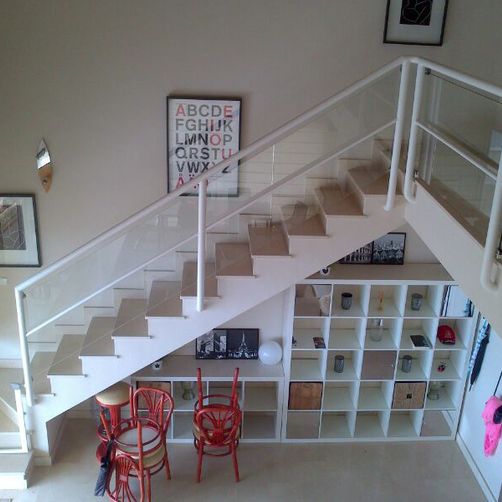 Cristalería y Aluminios Palomo escaleras con barandillas